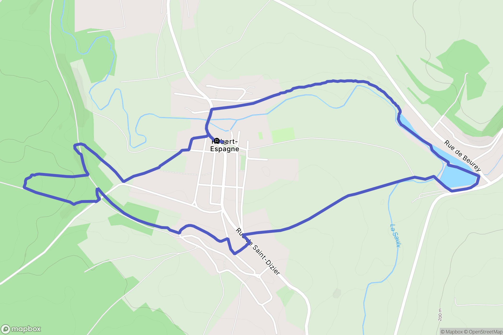 Robert-Espagne : carte du parcours de randonnée - France