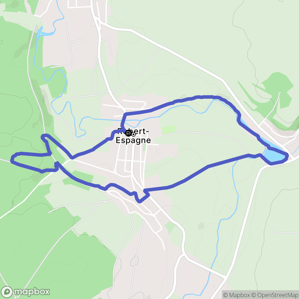 Robert-Espagne : carte du parcours de randonnée - France