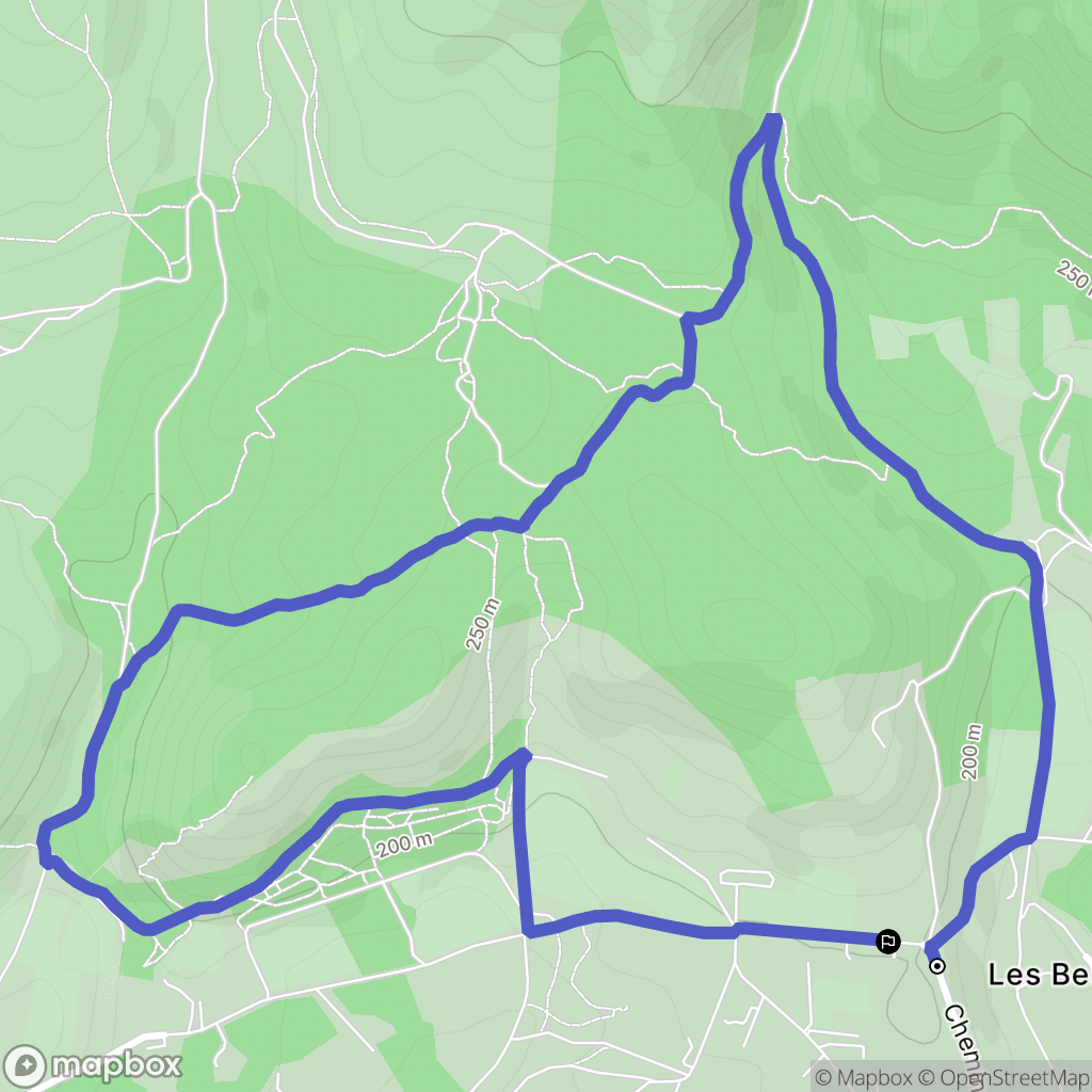 Puget : carte du parcours de randonnée - France
