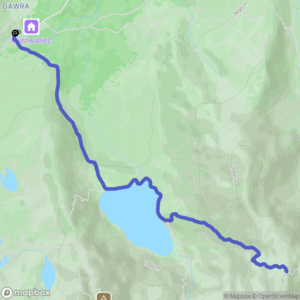 Zakopane: mapa trasy - Poland