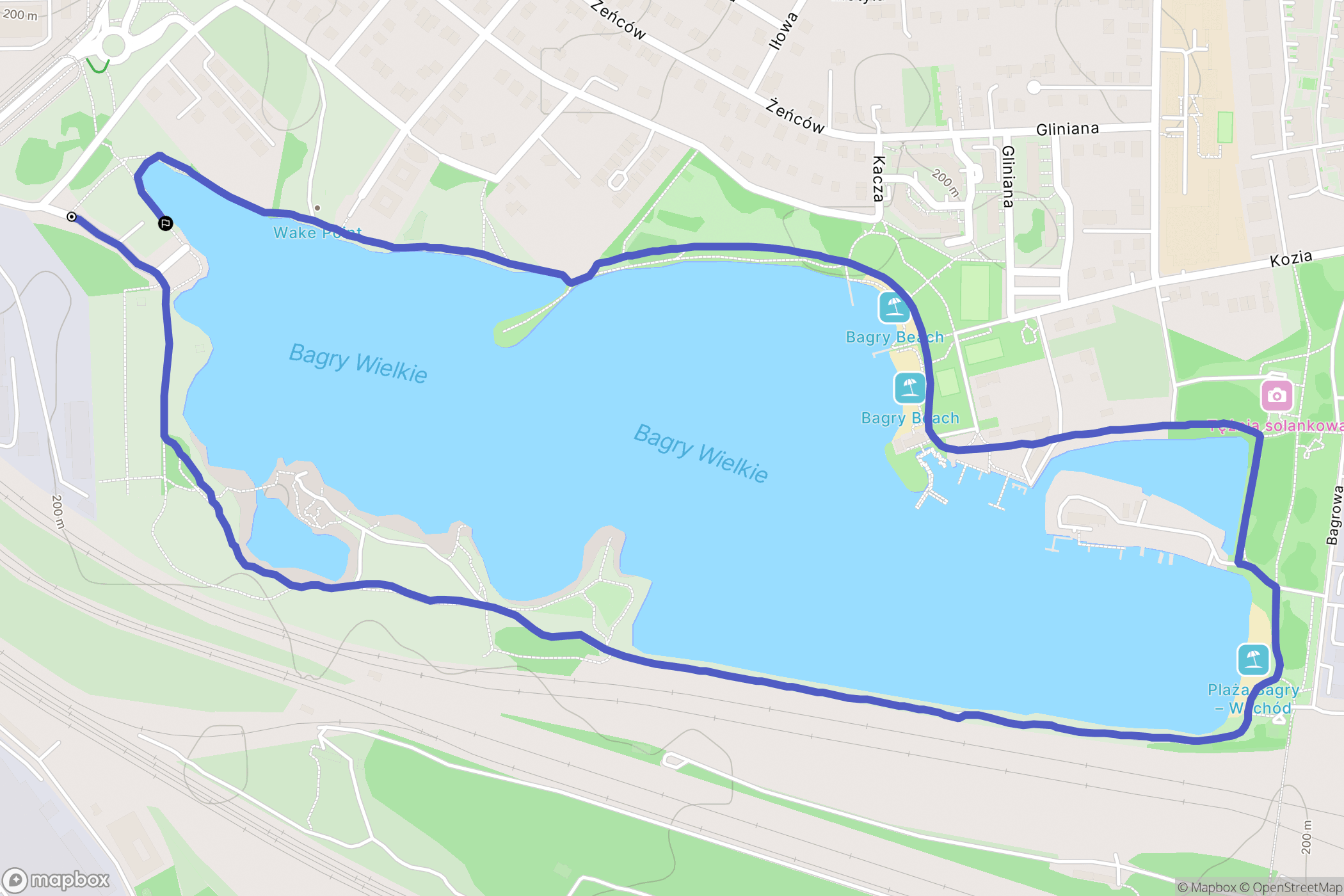 Kraków: mapa trasy - Poland