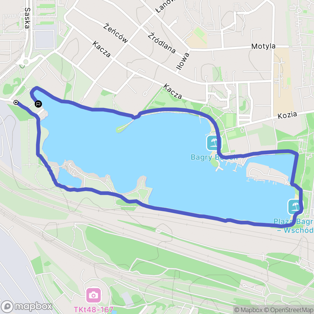 Kraków: mapa trasy - Poland