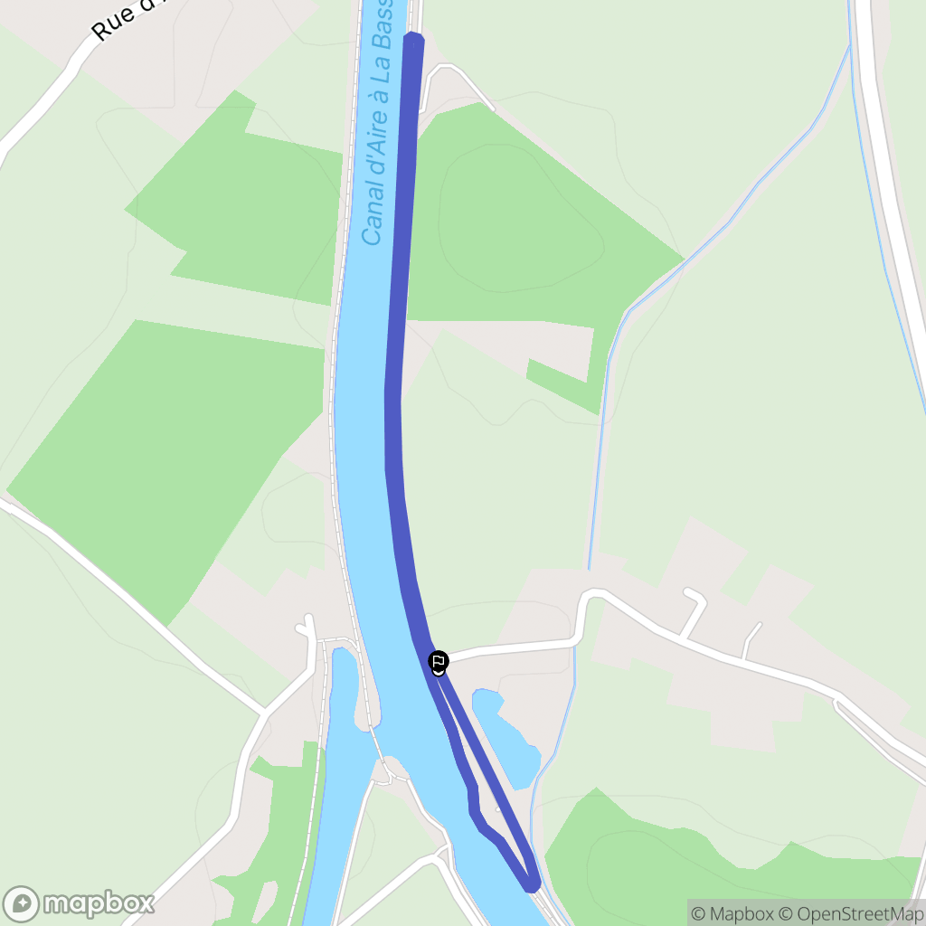 Annezin : carte du parcours de randonnée - France
