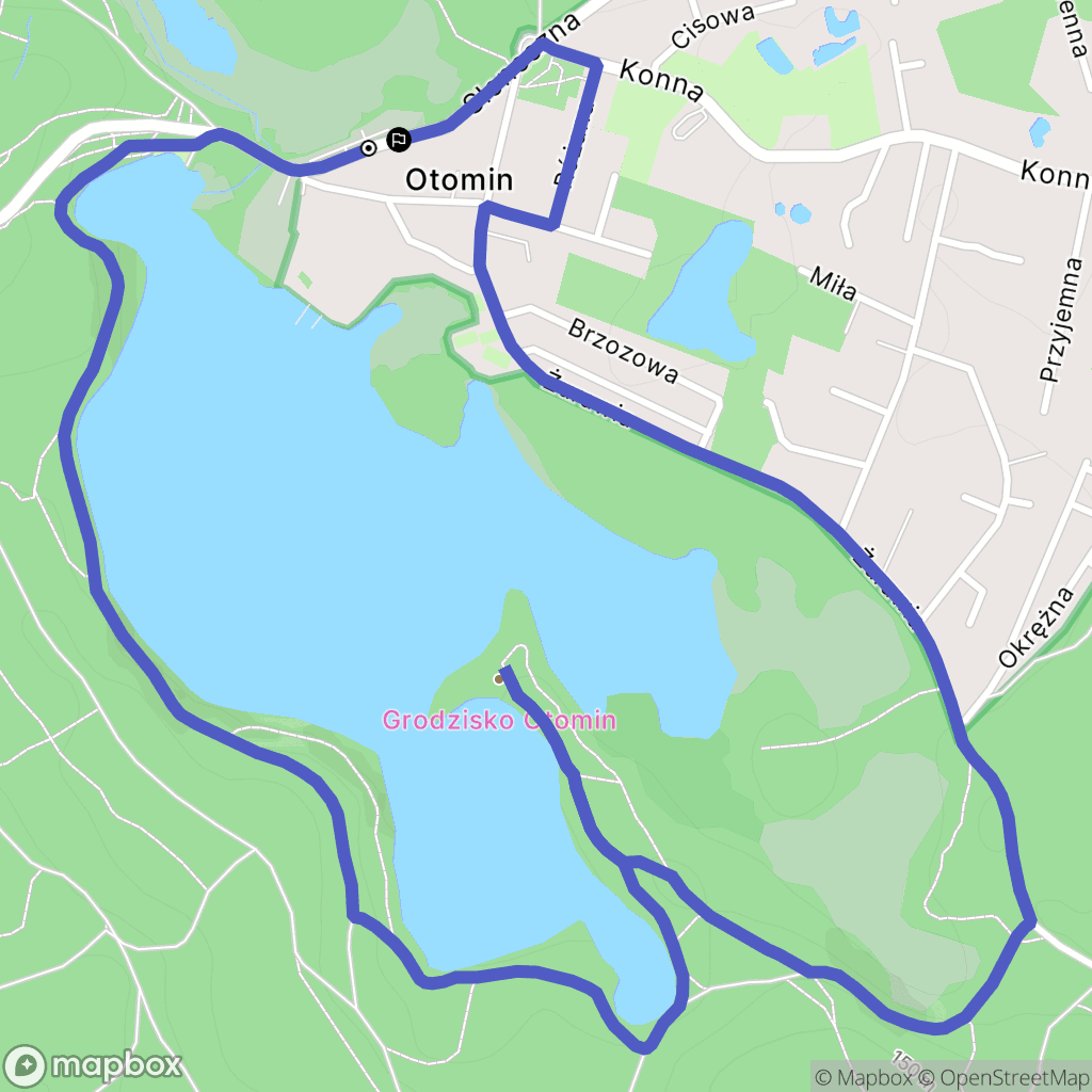 Otomin: mapa trasy - Poland