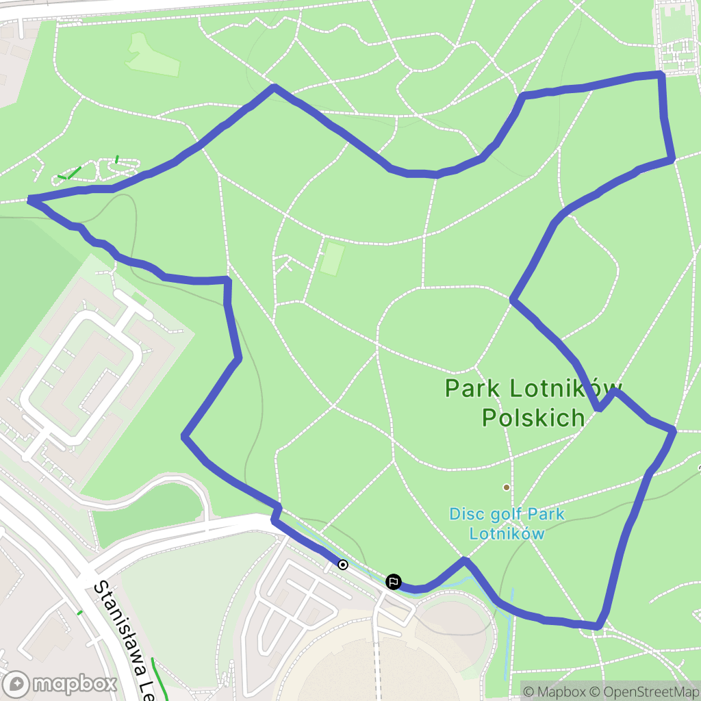 Kraków: mapa trasy - Poland