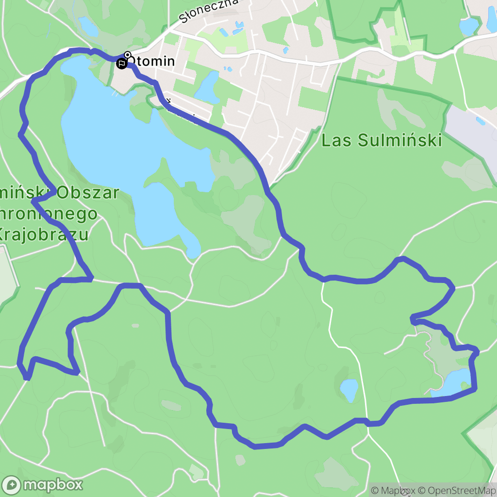 Otomin: mapa trasy - Poland
