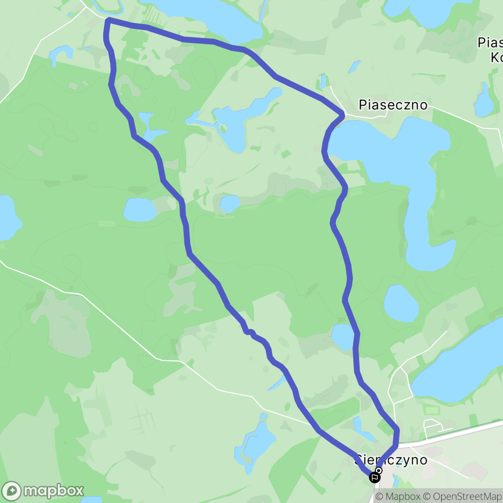 Siemczyno: mapa trasy - Poland