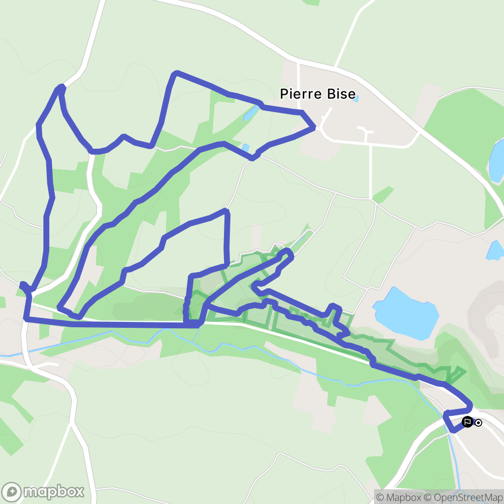 Beaulieu-sur-Layon : carte du parcours de randonnée - France