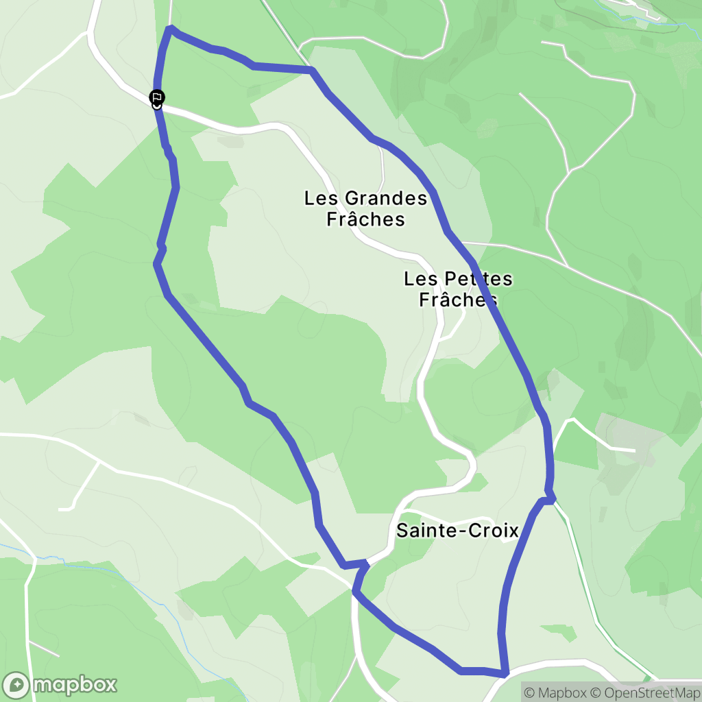 Saint-Just-Malmont : carte du parcours de randonnée - France