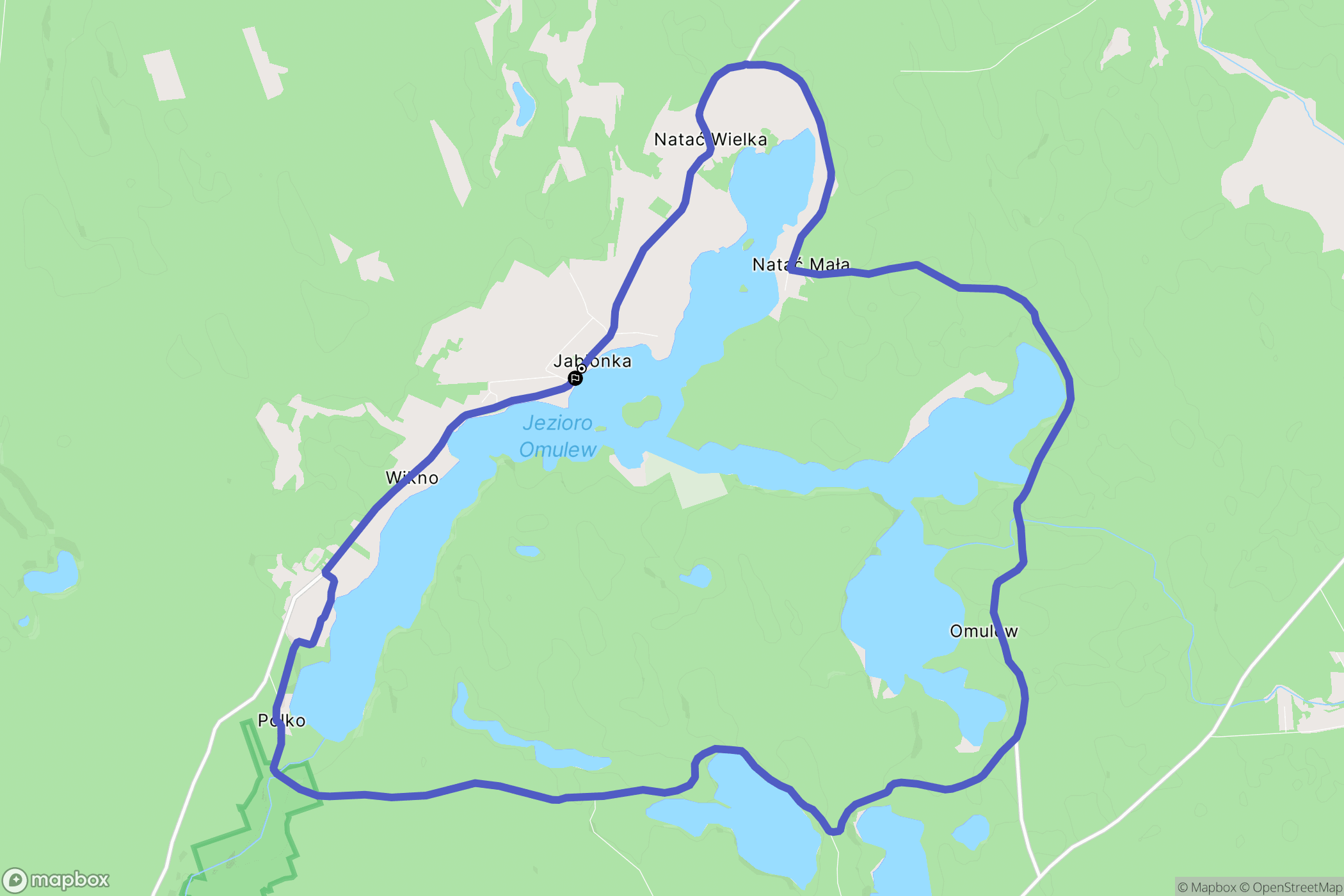 Jabłonka: mapa trasy - Poland