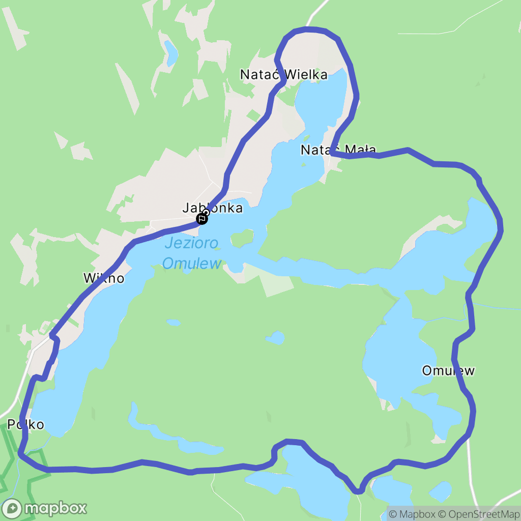 Jabłonka: mapa trasy - Poland