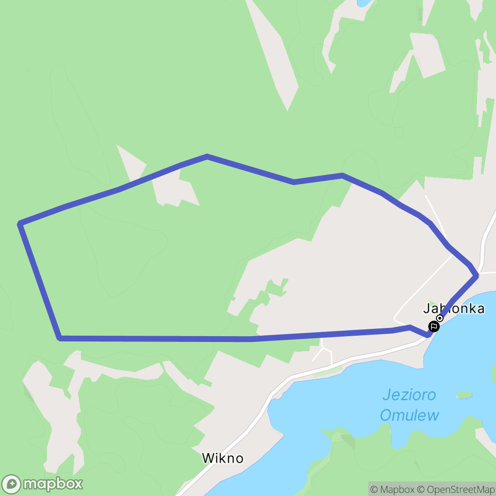 Jabłonka: mapa trasy - Poland