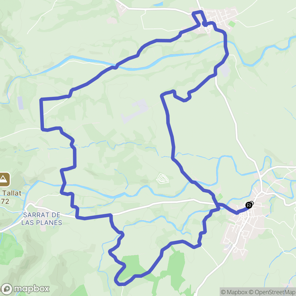 Fourques : carte du parcours de randonnée - France