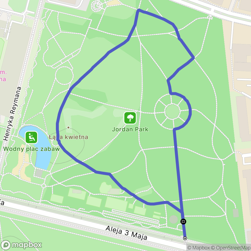 Kraków: mapa trasy - Poland