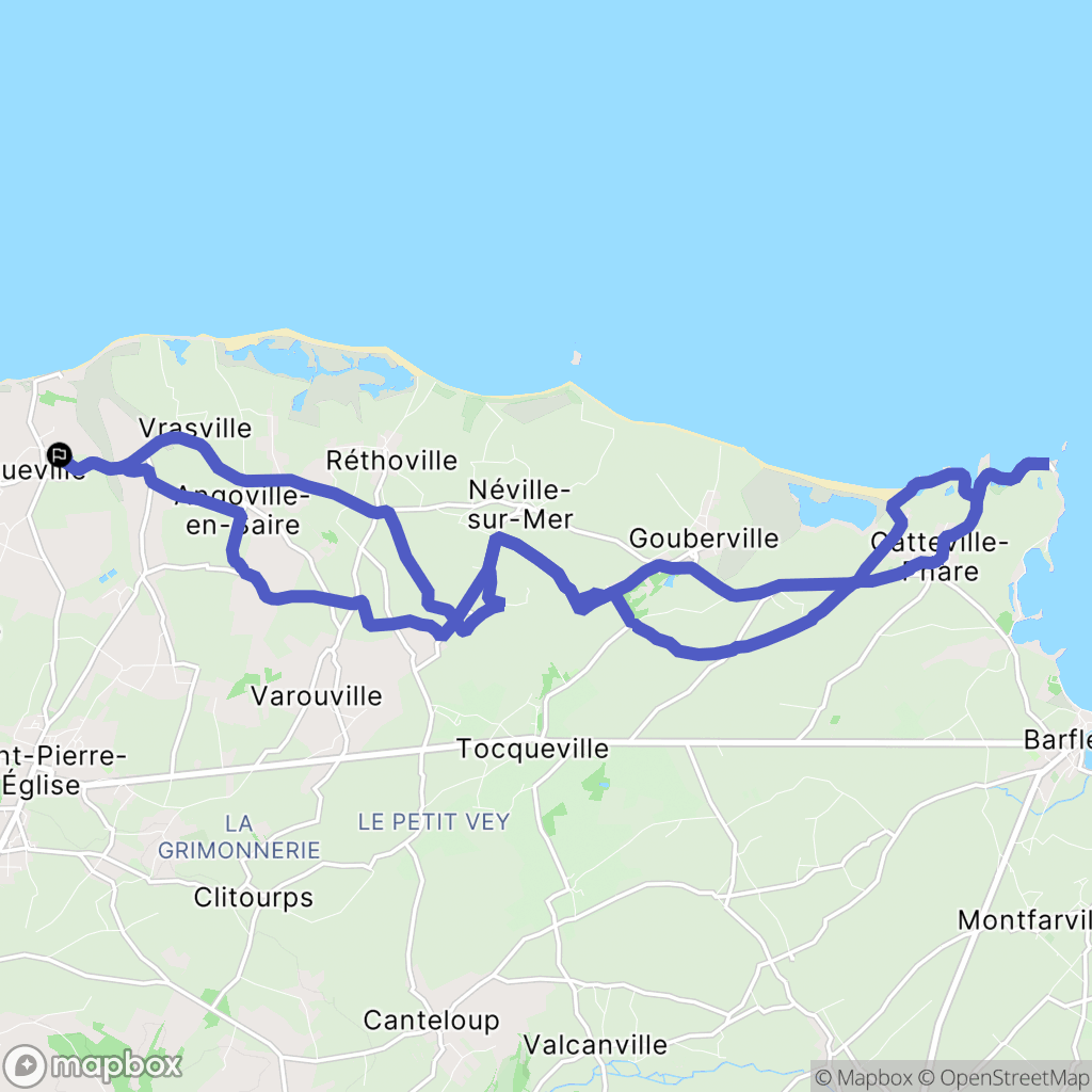 Vicq-sur-Mer : carte du parcours de randonnée - France
