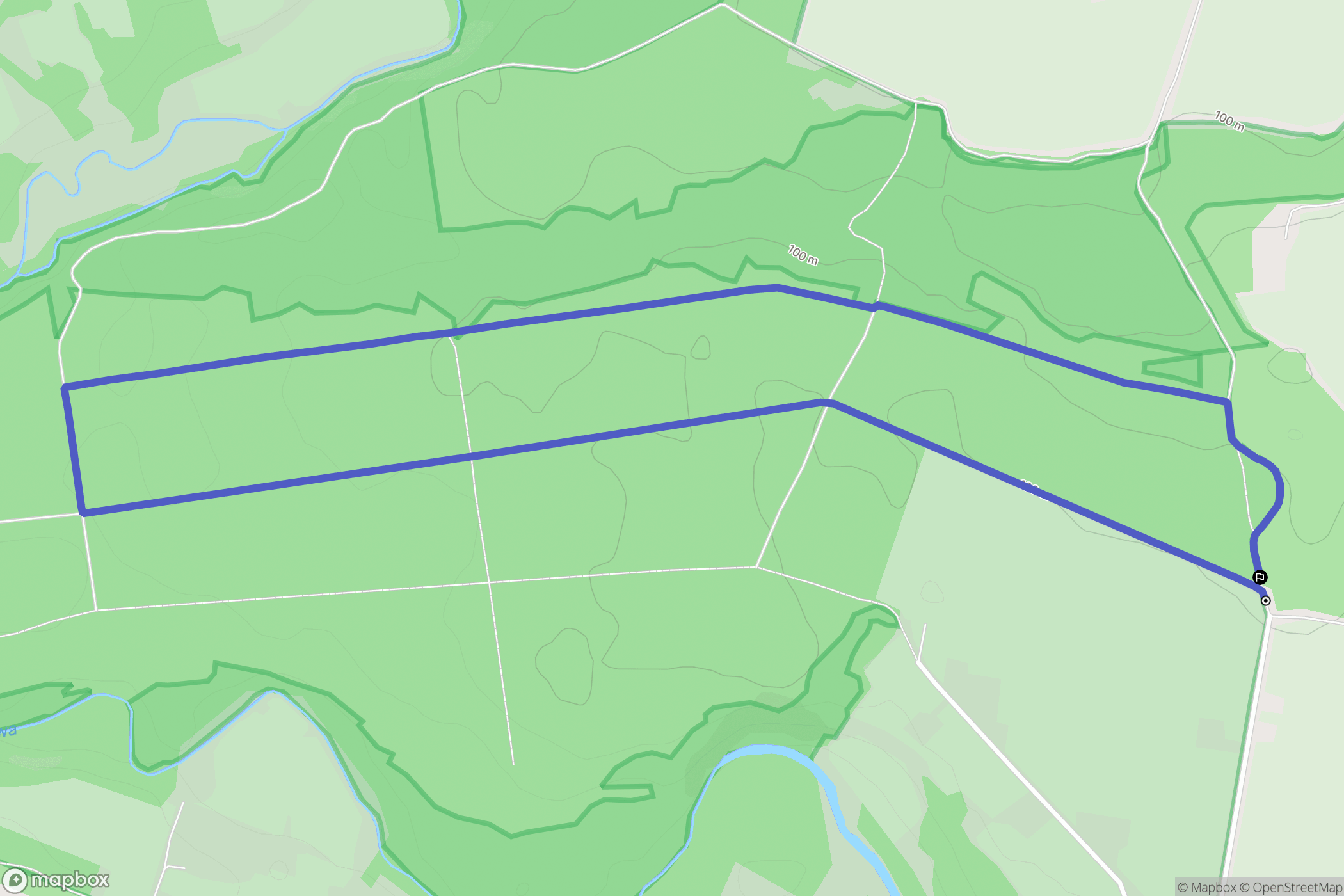 Kobierniki: mapa trasy - Poland