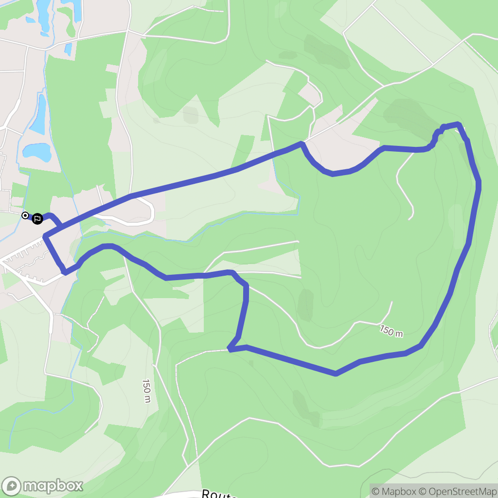 Festieux : carte du parcours de randonnée - France