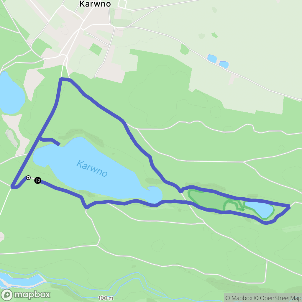 Mikorowo Leśnictwo: mapa trasy - Poland