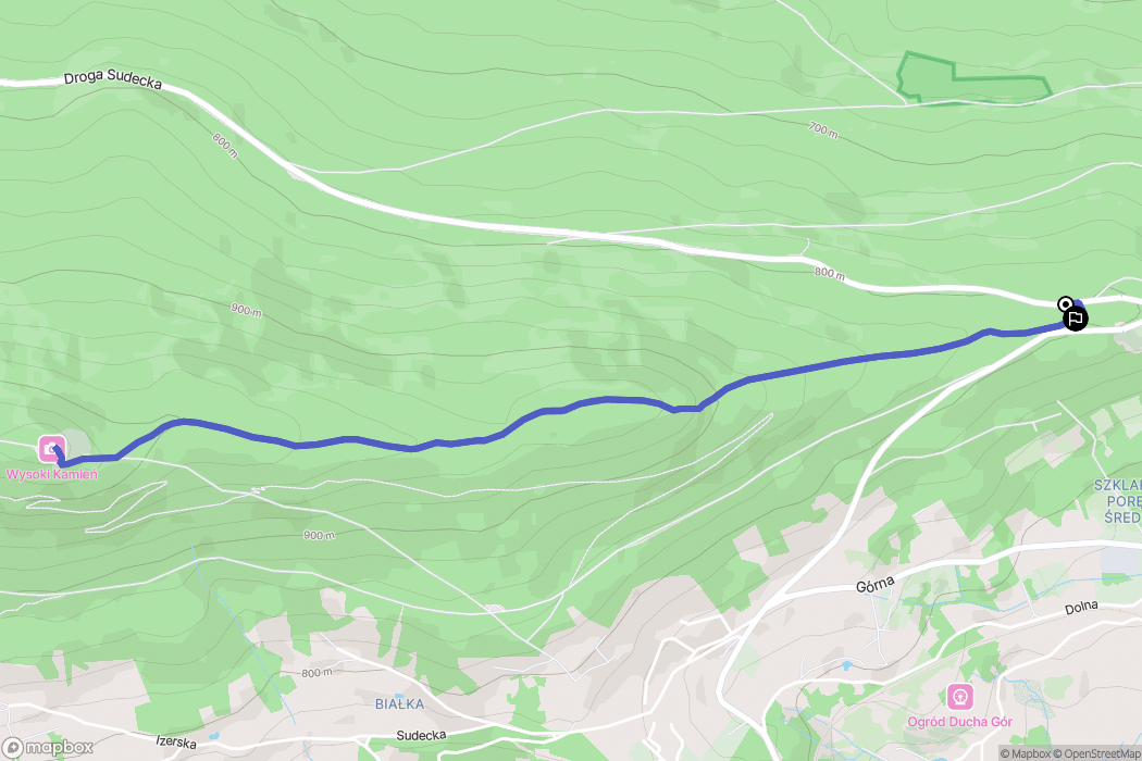 Szklarska Poręba: mapa trasy - Poland