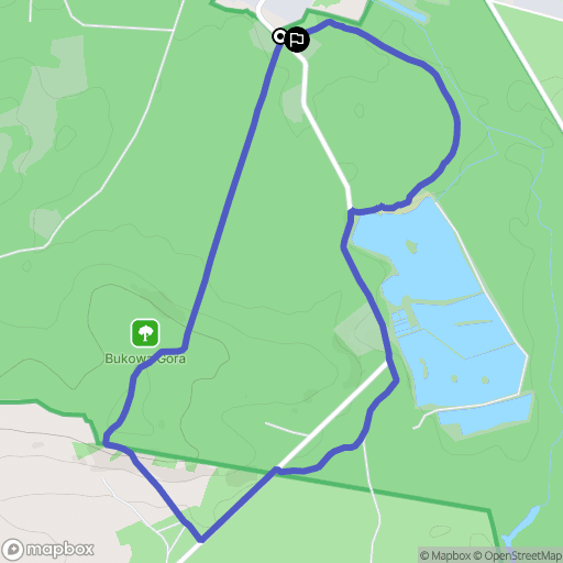 Zwierzyniec: mapa trasy - Poland