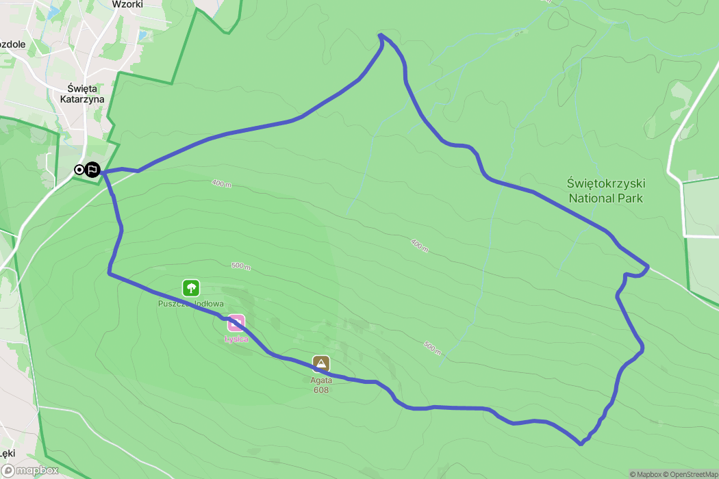 Święta Katarzyna: mapa trasy - Poland