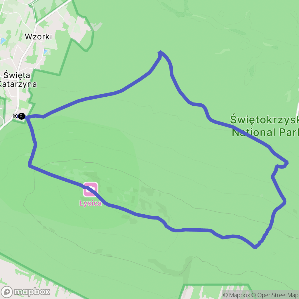Święta Katarzyna: mapa trasy - Poland
