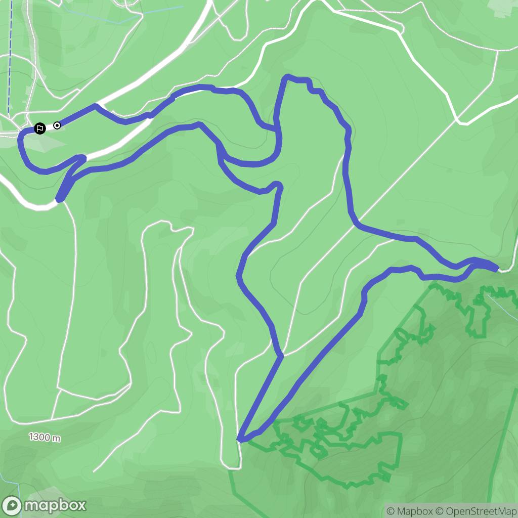 Val-d'Aigoual : carte du parcours de randonnée - France