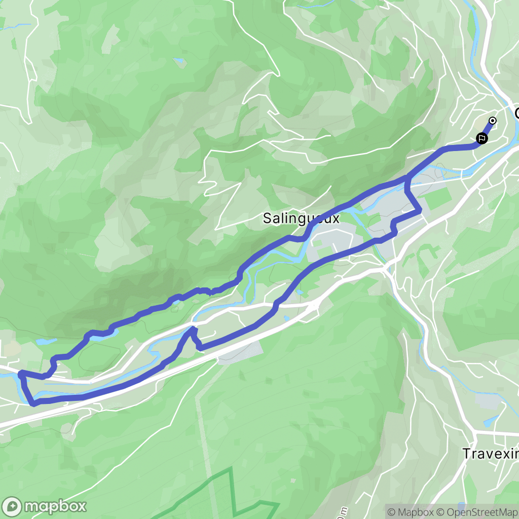 Cornimont : carte du parcours de randonnée - France