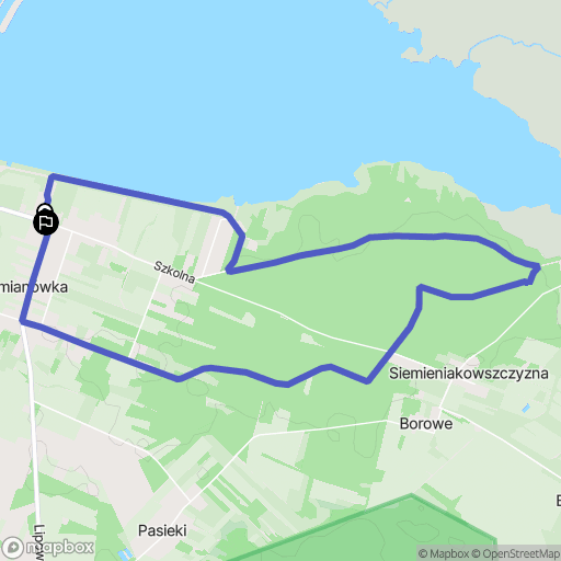 Siemianówka: mapa trasy - Poland