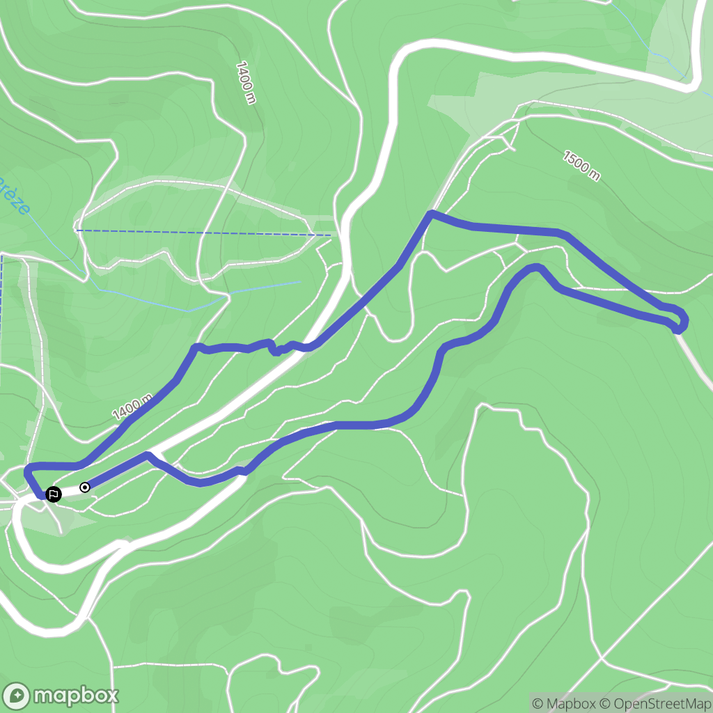 Val-d'Aigoual : carte du parcours de randonnée - France