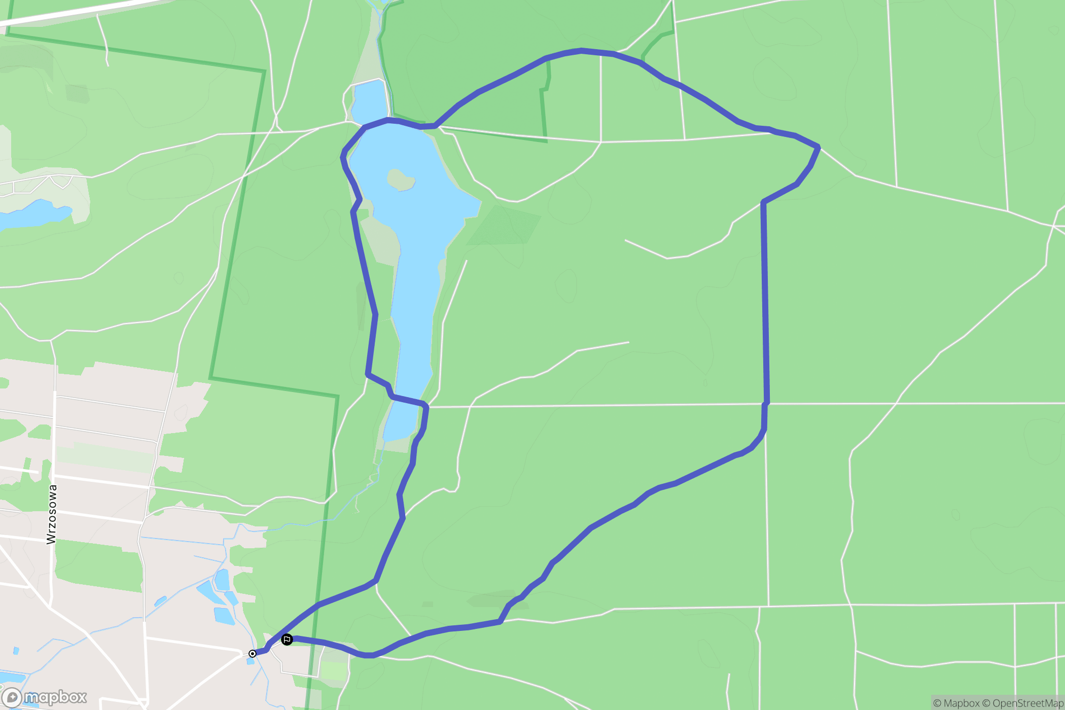 Ciasne: mapa trasy - Poland
