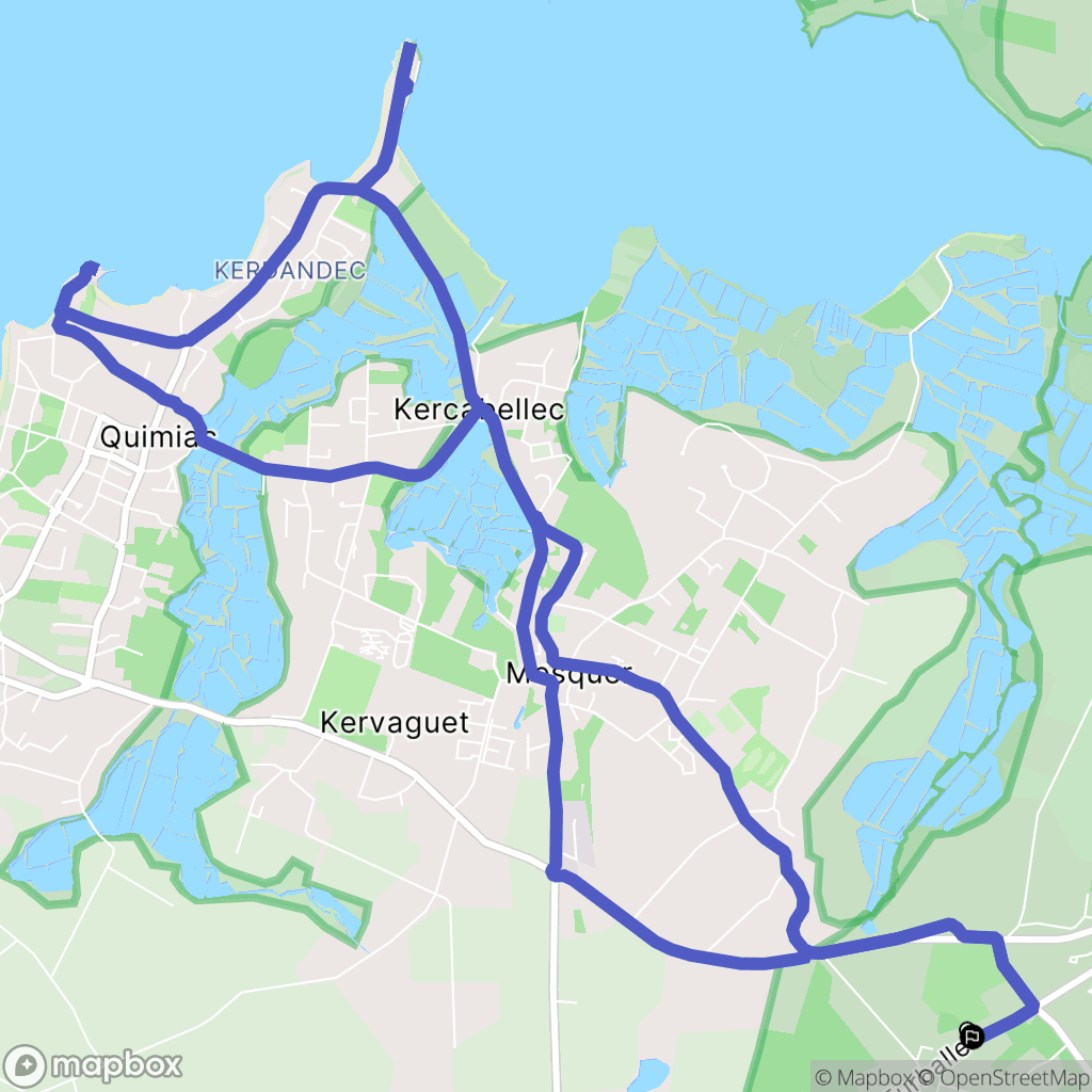 Saint-Molf : carte du parcours de randonnée - France