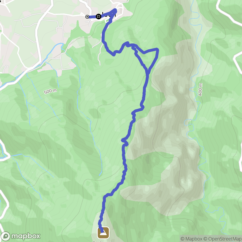 Joch : carte du parcours de randonnée - France