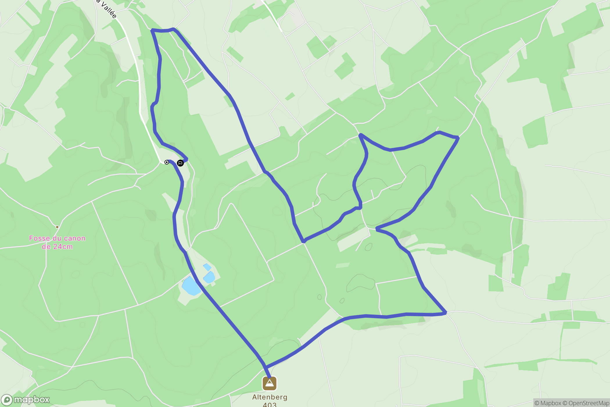 Zillisheim : carte du parcours de randonnée - France