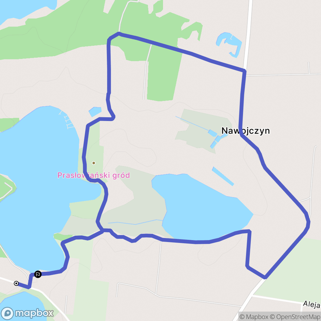 Myślibórz: mapa trasy - Poland