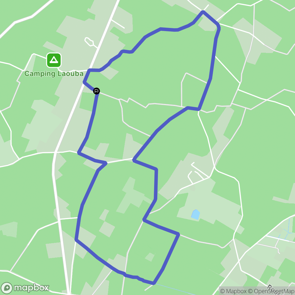 Vendays-Montalivet : carte du parcours de randonnée - France