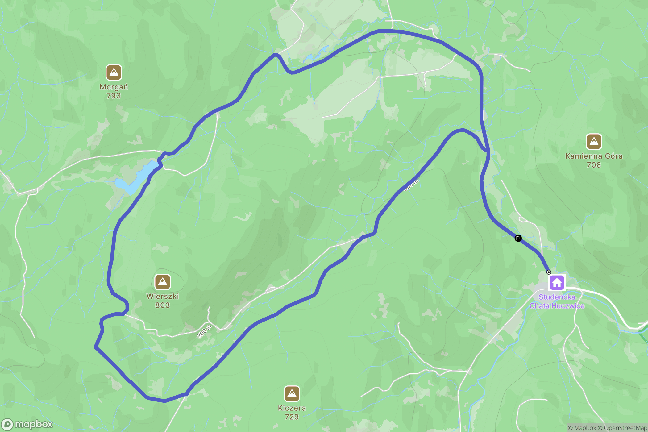 Rabe: mapa trasy - Poland