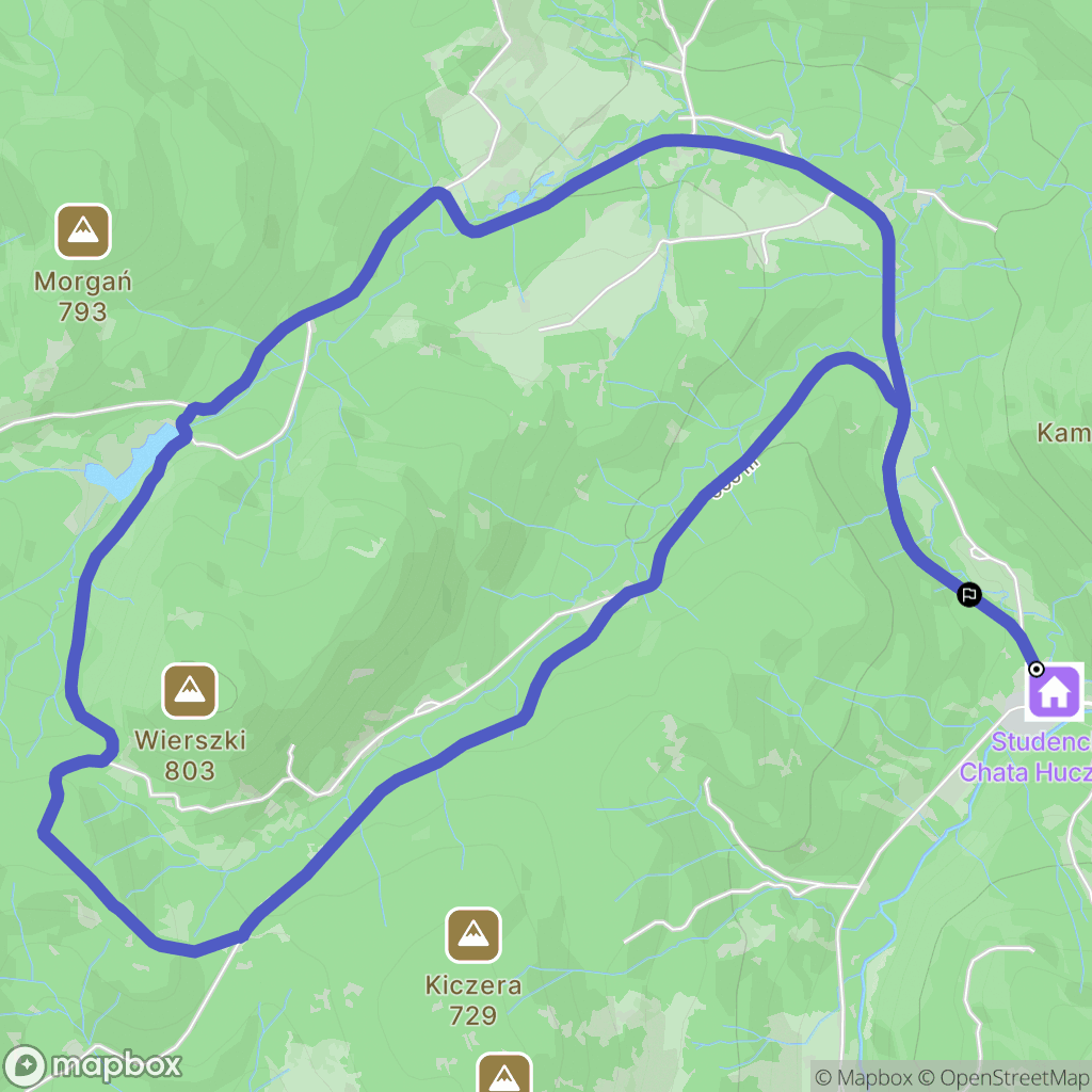 Rabe: mapa trasy - Poland