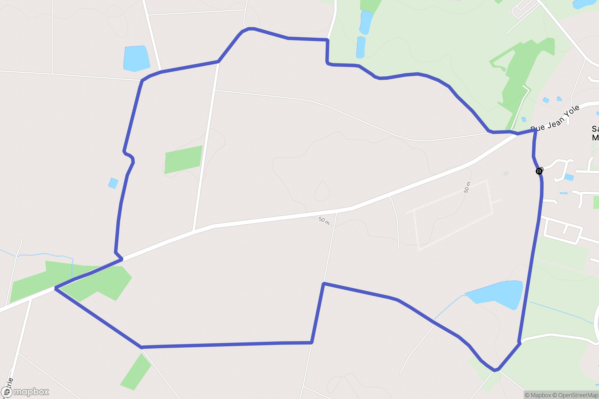 Saint-Paul-Mont-Penit : carte du parcours de randonnée - France