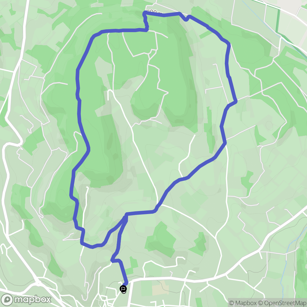 Cadenet : carte du parcours de randonnée - France