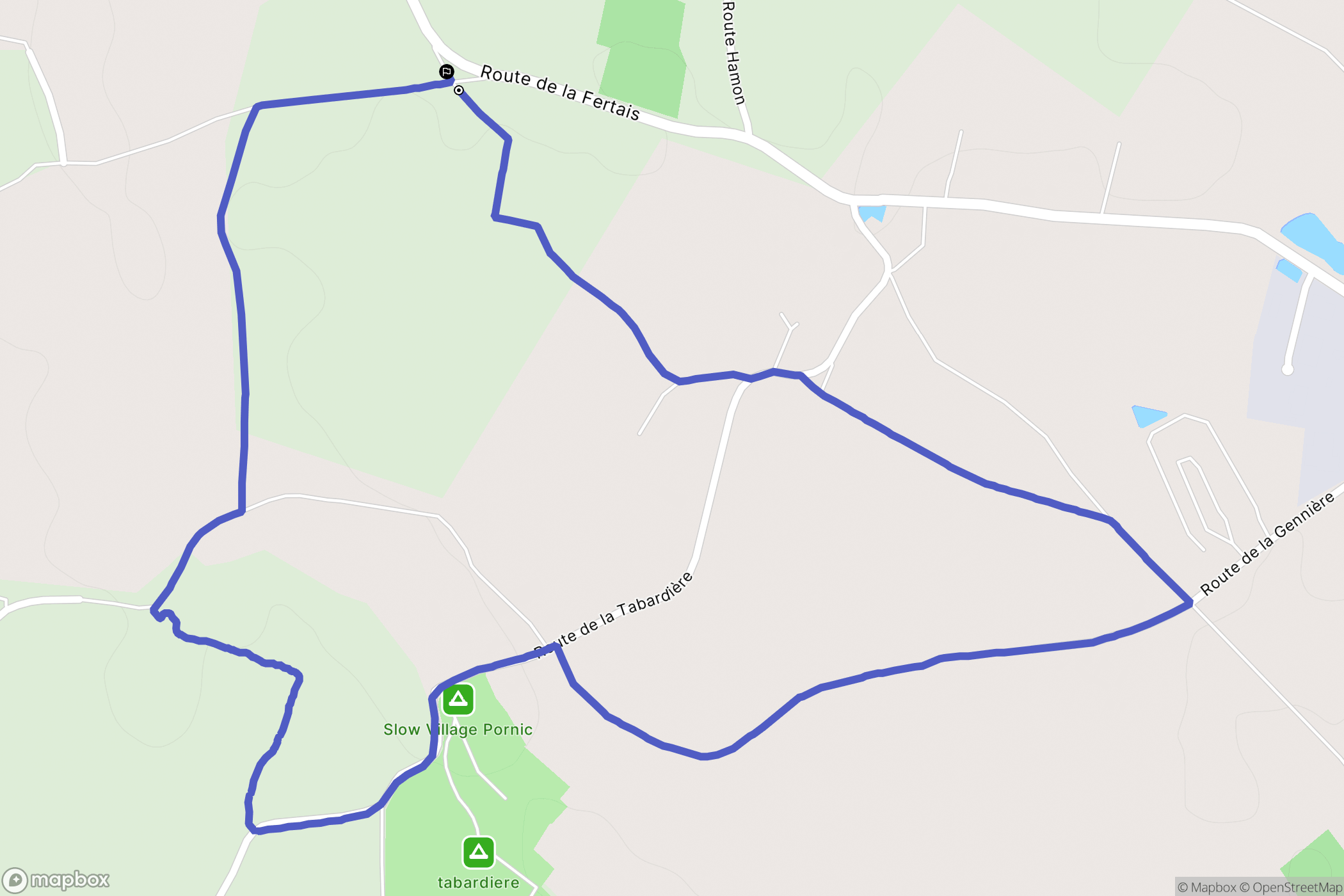 La Plaine-sur-Mer : carte du parcours de randonnée - France