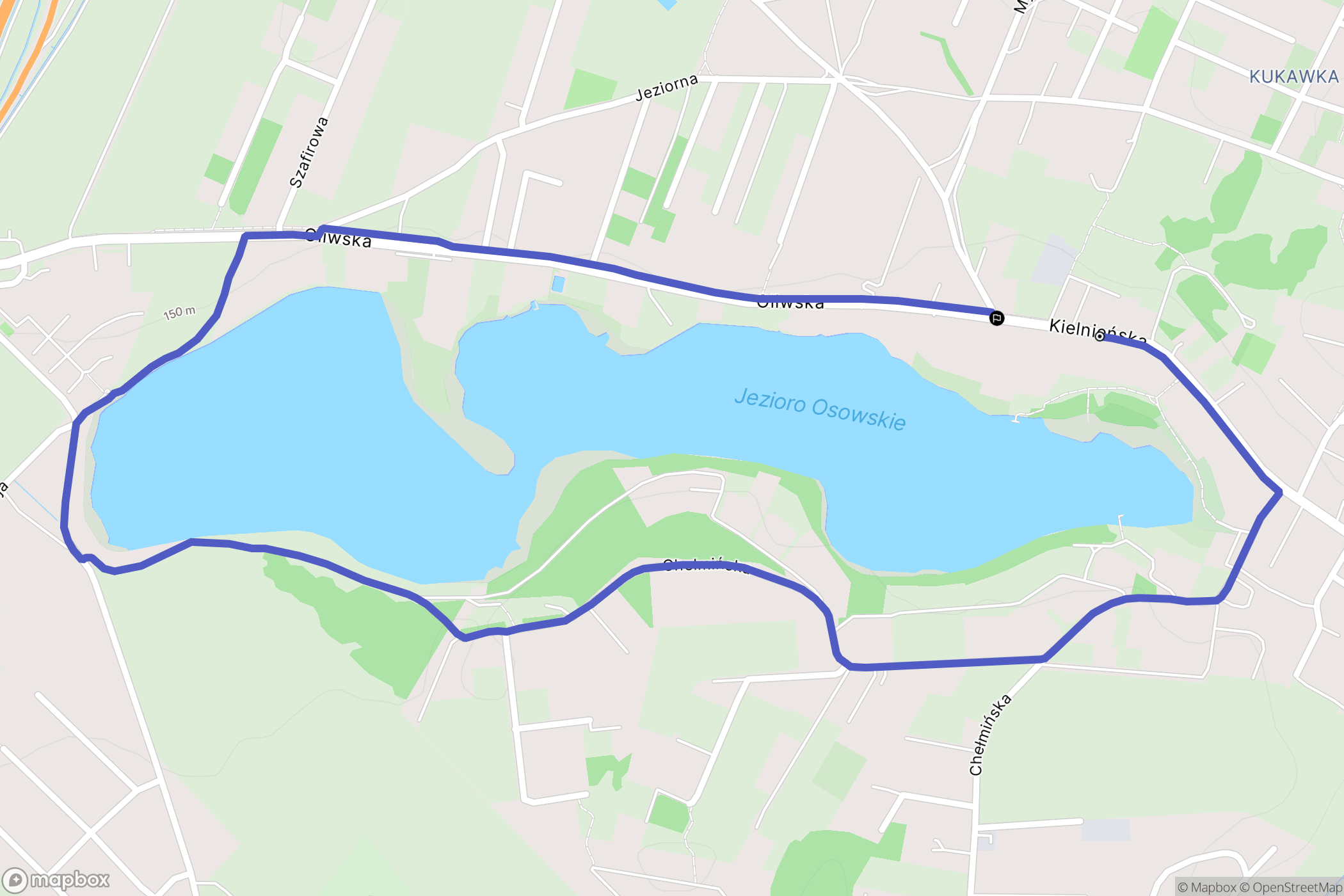 Gdańsk: mapa trasy - Poland