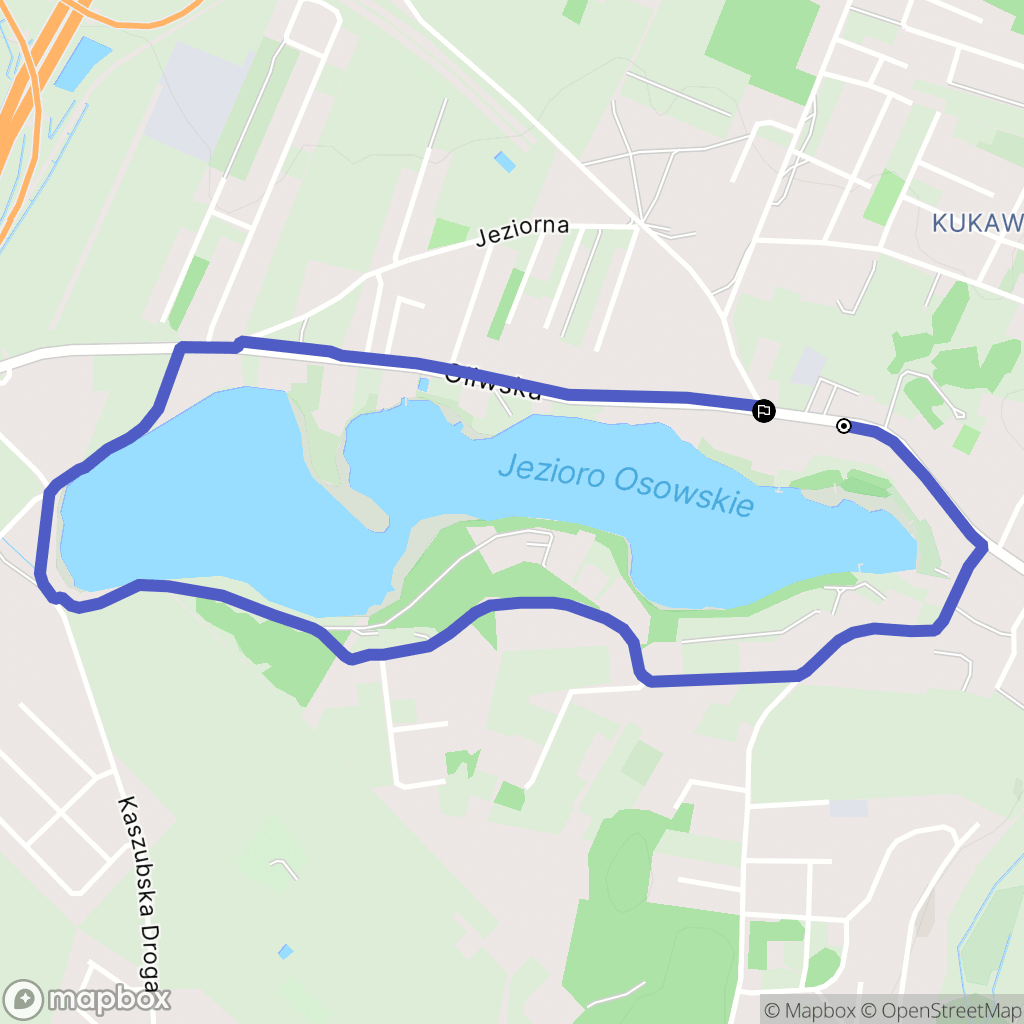 Gdańsk: mapa trasy - Poland