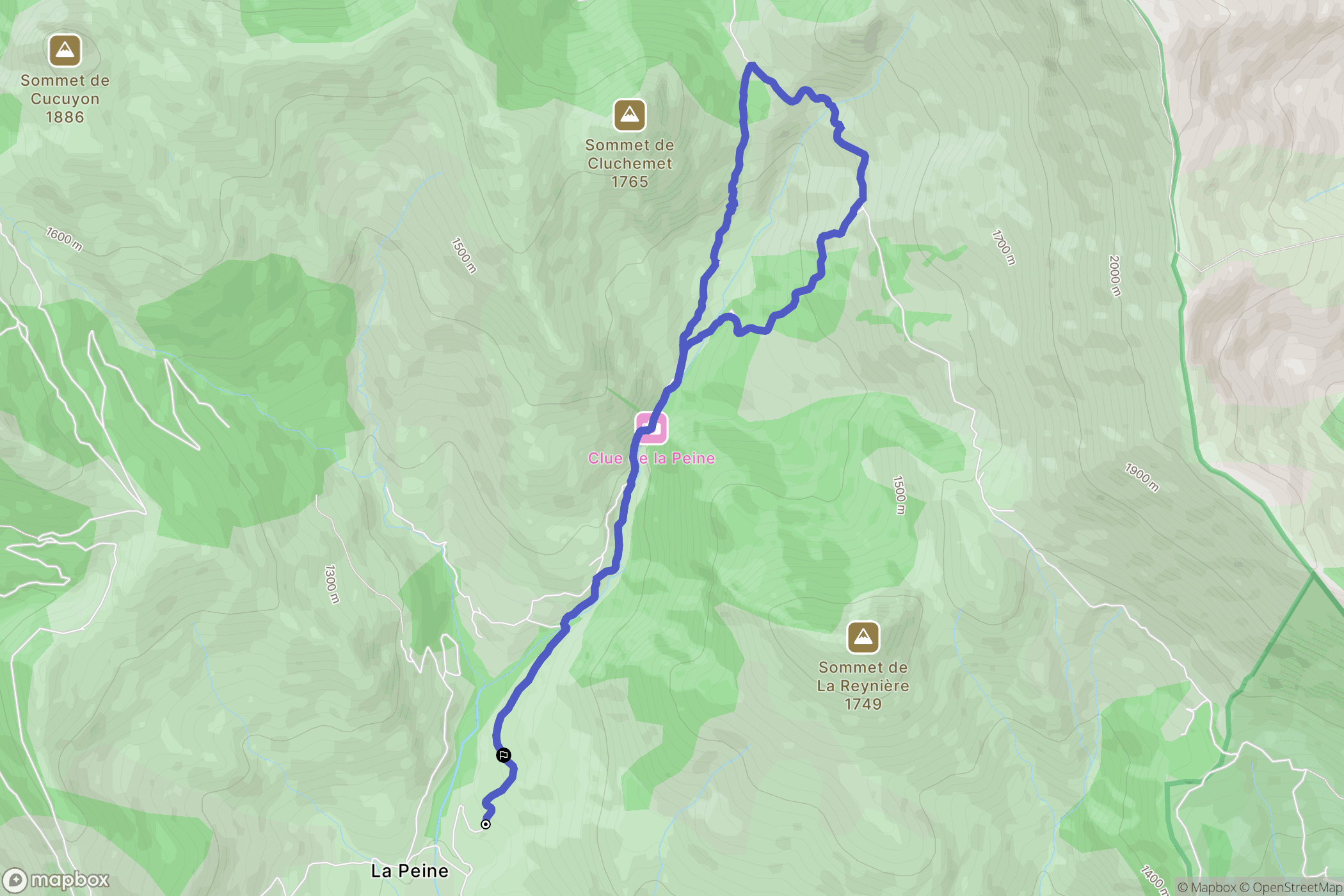 Tartonne : carte du parcours de randonnée - France