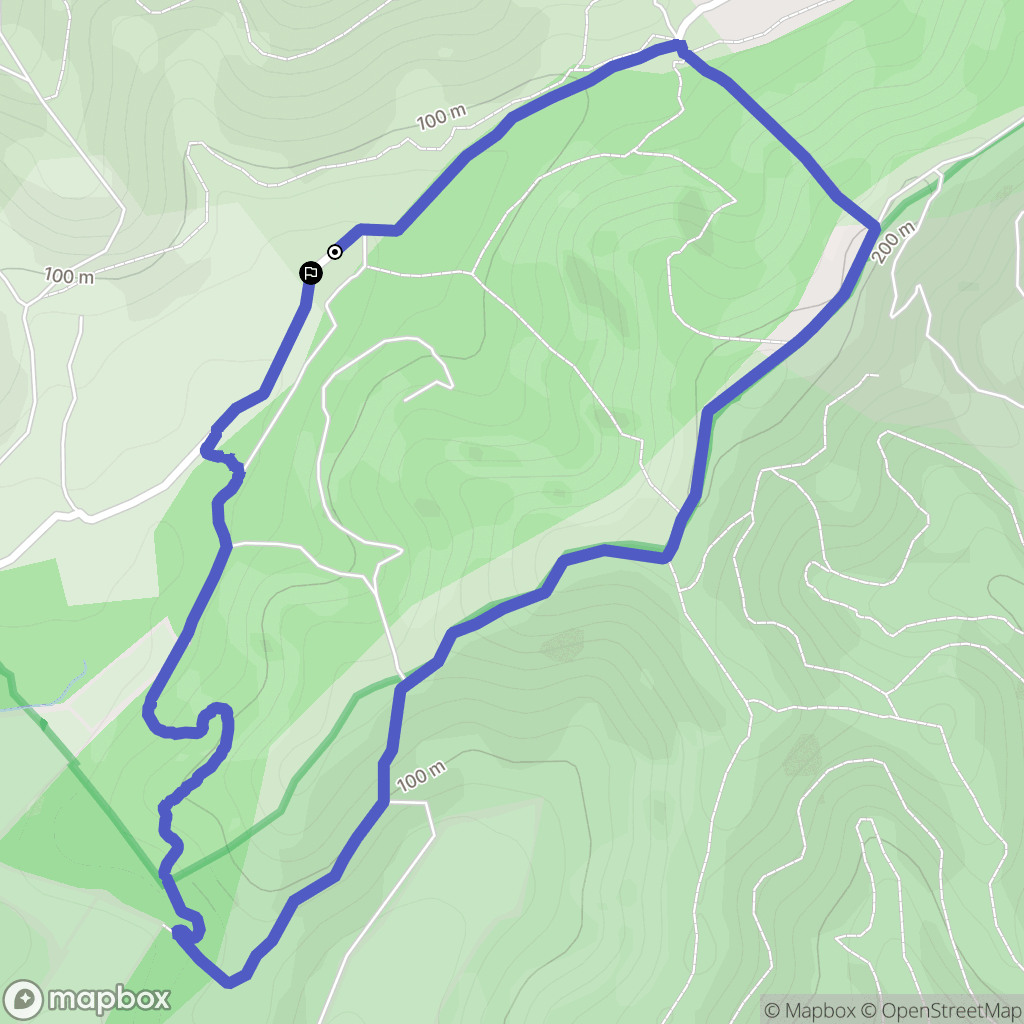 Hyères : carte du parcours de randonnée - France