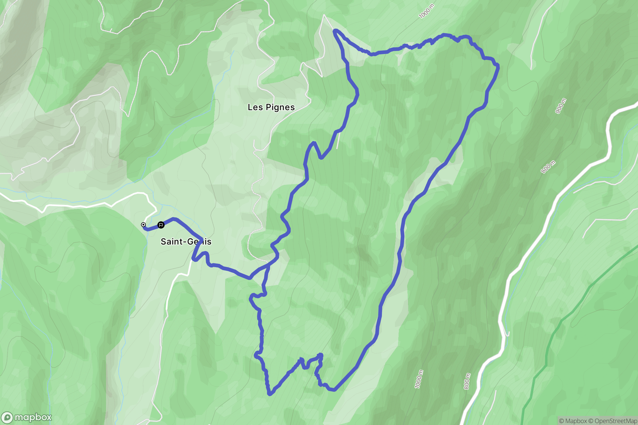 Rochefort-Samson : carte du parcours de randonnée - France