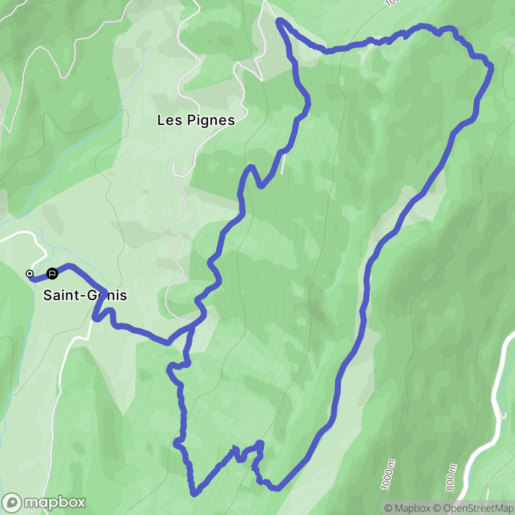 Rochefort-Samson : carte du parcours de randonnée - France
