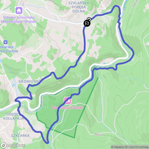 Szklarska Poręba: mapa trasy - Poland