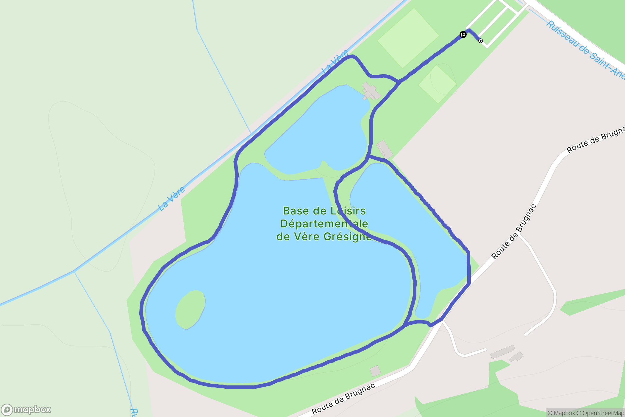 Castelnau-de-Montmiral : carte du parcours de randonnée - France