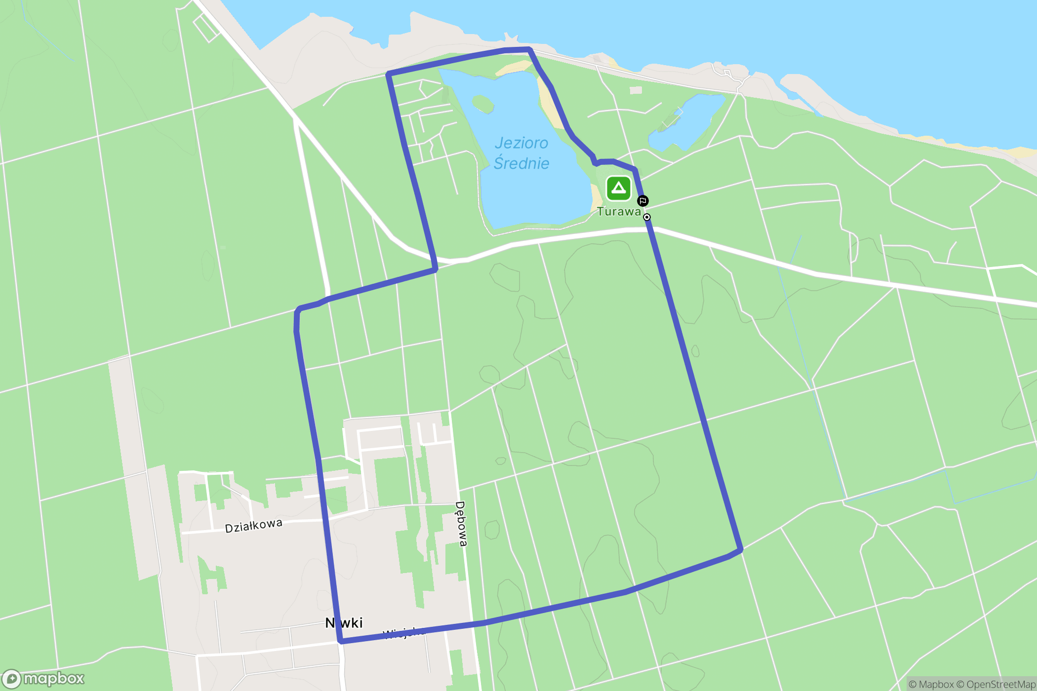 Turawa: mapa trasy - Poland